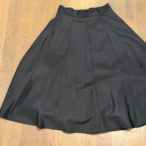 Onyx nite Womens Midi A Line skirt Black with crinoline. Old money Medium - Picture 5 of 9
